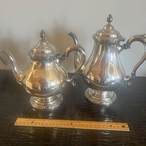 Vintage Sliver Tea Pot and Coffee Pot